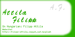 attila filipp business card